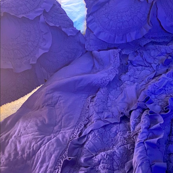 SOLD!!!Anthropologie Rivulets King Quilt Set - Picture 8 of 14